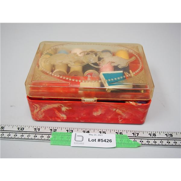 1920's 1930's Sewing Case and Sewing Related Items