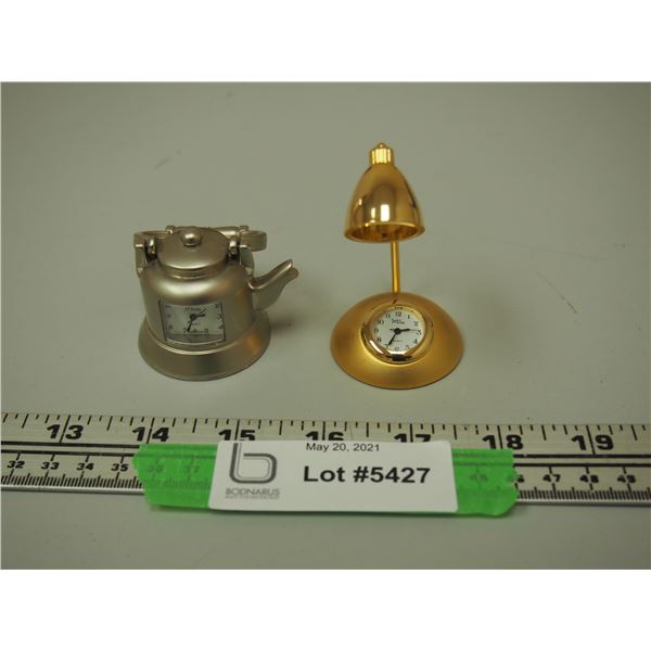 (2) Mini Clocks