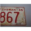 Image 3 : 1945 Sask Licence Plate