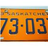 Image 2 : 1963 Pair of Sask Licence Plates