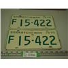 Image 1 : 1970 Pair of Sask Licence Plates