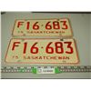 Image 1 : 1975 Pair of Sask Licence Plates