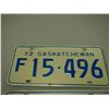 Image 2 : 1972 Pair of Sask Licence Plates