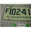 Image 3 : 1974 Pair of Sask Licence Plates