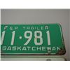 Image 2 : 1965, 1968, 1968 Trailer Plates Sask (Same number)