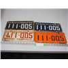 Image 1 : 1958, 60, 62, 63 Sask Licence Plates Same Number