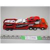 Image 1 : Tonka Semi Auto Transport With 3 Small Cars (Auto Transport Trailer is Matchbox Super Kings)