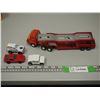Image 2 : Tonka Semi Auto Transport With 3 Small Cars (Auto Transport Trailer is Matchbox Super Kings)