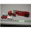 Image 3 : Tonka Semi Auto Transport With 3 Small Cars (Auto Transport Trailer is Matchbox Super Kings)
