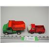 Image 1 : Tootsie Toy Small Dump Truck Plus Japan Metal Small Truck Dump Truck (5 3/4" Long) (Truck 4" Long)