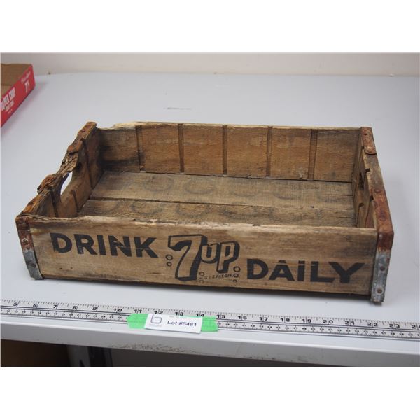 7up Wooden Crate (17 3/4" Long)