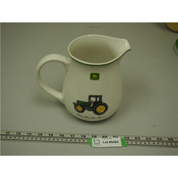 John Deere Ceramic Pitcher