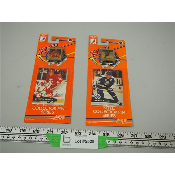 (2X THE MONEY) NHL Collector Series Pins (2) 1991