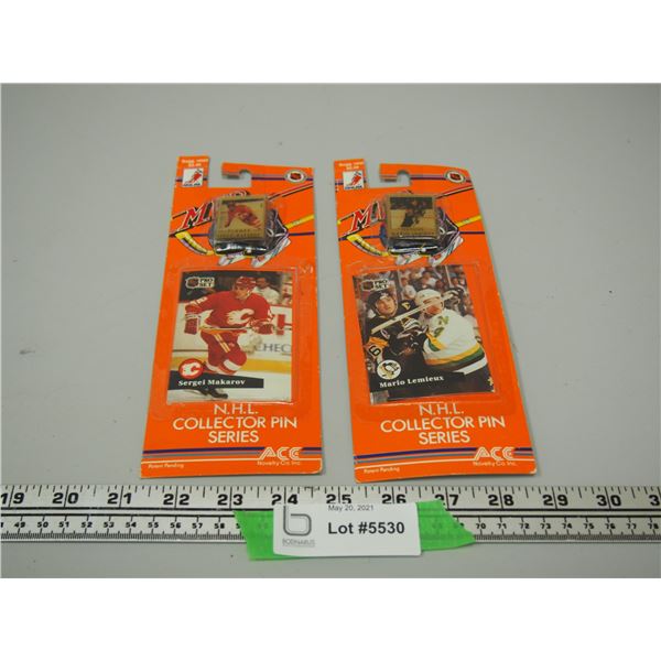 (2X THE MONEY) NHL Collector Series Pins (2) 1991