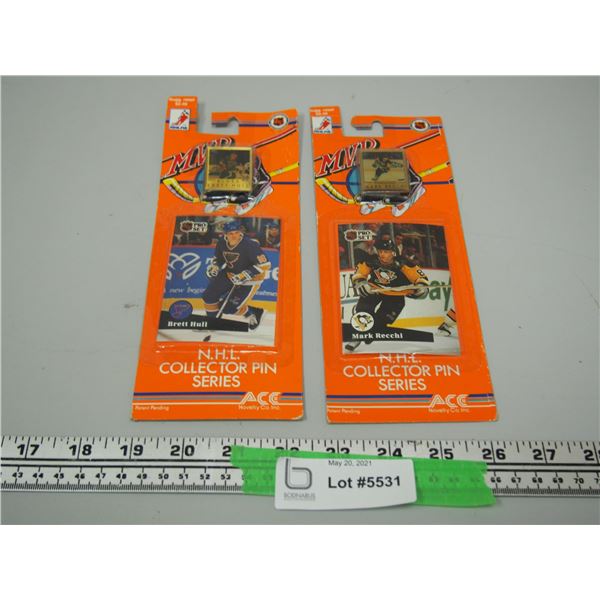 (2X THE MONEY) NHL Collector Series Pins (2) 1991