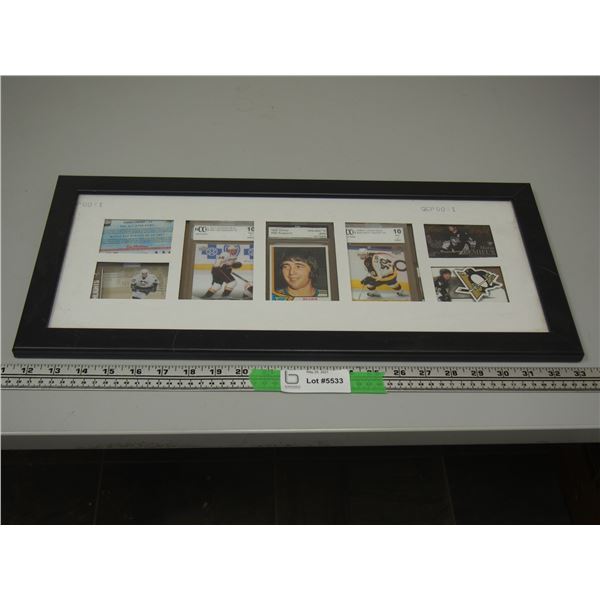 Hockey Cards in Frame