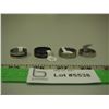 Image 1 : Stainless Steel Rings Size 19, 20, 22 (4) New