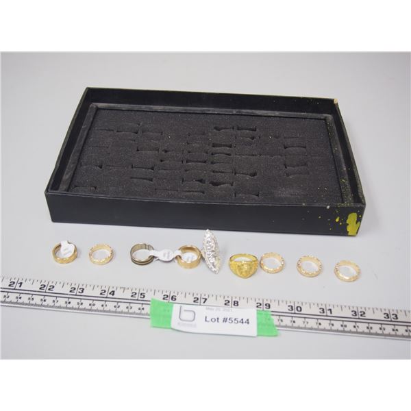 Misc Rings and Display Case