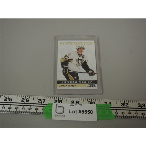 Score Sidney Crosby Hockey Card in Plastic Case 2011