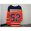 Image 4 : XL Edmonton #52 Russell Hockey Jersey Signed With Beckett Sticker 523151