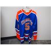 Image 1 : XL Edmonton #5 Smith Signed Hockey Jersey With Beckett Certificate (Great Condition)