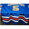 Image 3 : XL Edmonton #5 Smith Signed Hockey Jersey With Beckett Certificate (Great Condition)