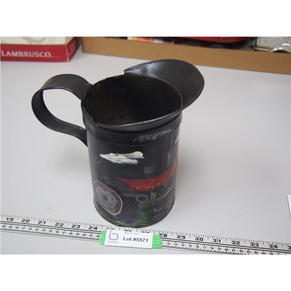 1/2 Gal Oil Can with McCormick Tractor Painted On It