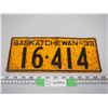 Image 1 : 1933 Sask Licence Plate