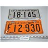 Image 1 : (2X THE MONEY) 1948, 50 Sask Licence Plates