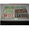 Image 1 : Lot of 6 Sask Licence Plates