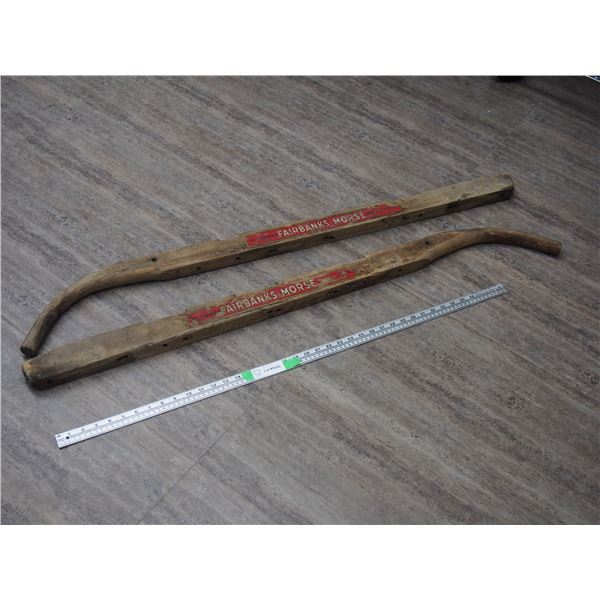 Vintage Fairbanks Morse Wooden Handles (47" Long)