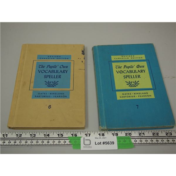 (2X THE MONEY) The Pupils Own Vocabulary Speller Kids Books 1951