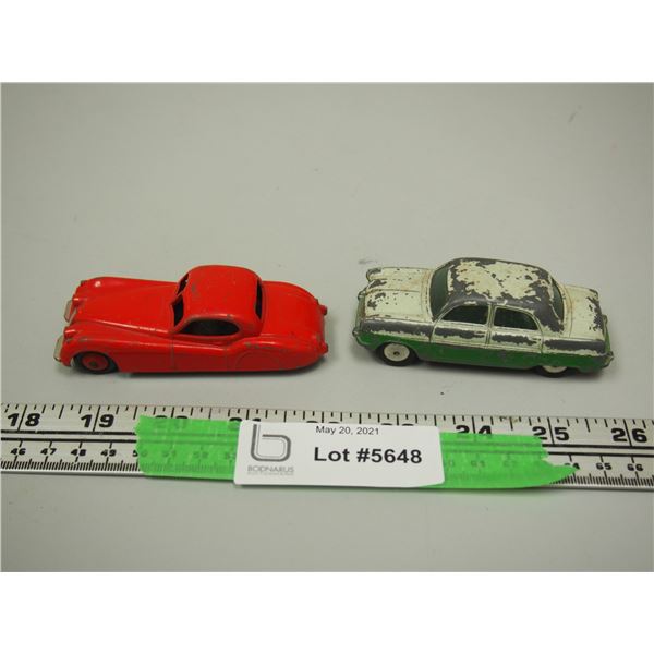 (2X THE MONEY) Dinky Toys Jaguar and Food Consul Cars (2)