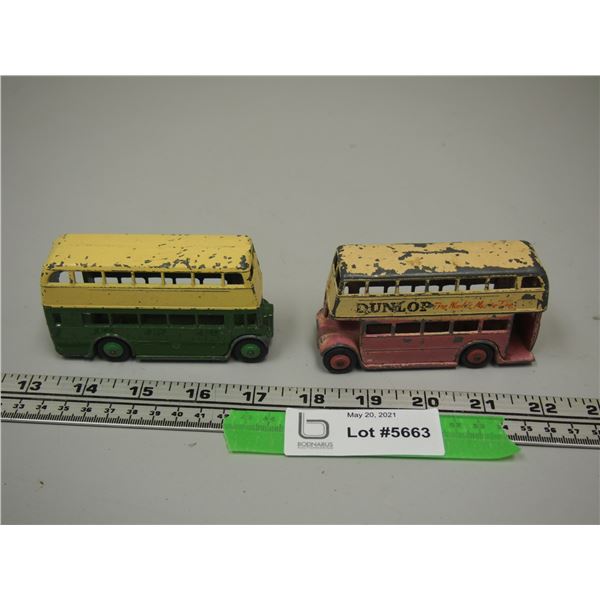 (2X THE MONEY) Dinky Toys Buses (Each 4" Long)