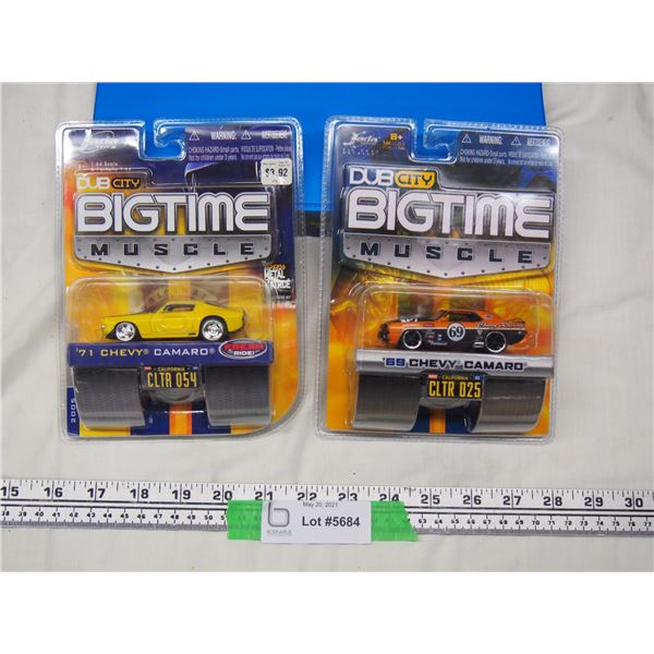 (2X THE MONEY) Jada Toys 1/64 Scale 69, 71 Cameros (NIB)