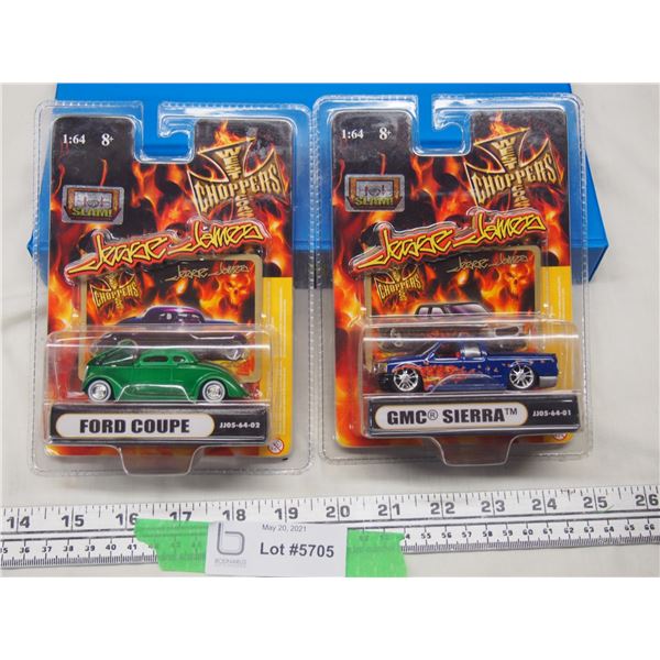 West Coast Choppers 1/64 Scale Ford Coupe and GMC Sierra (NIB) 2