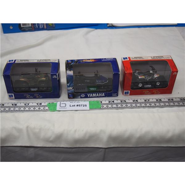 New Ray 1/32 Yamaha Warrior, Honda Sportrax 400EX, and Yamaha VK540 III (NIB) (3)