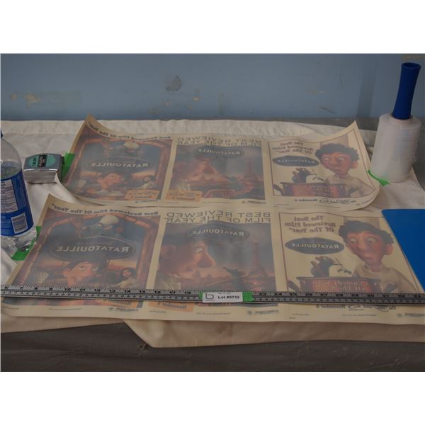 (2X THE MONEY) Ratatouille Movie Stickers