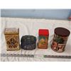 Image 1 : Lot of 4 Collectible Tins