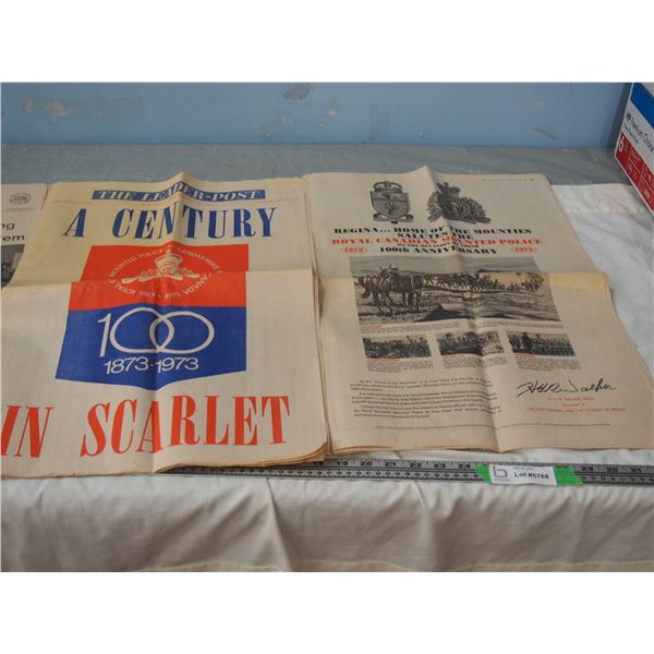 The Leader Post RCMP Centennial Edition Newspaper May 22, 1973