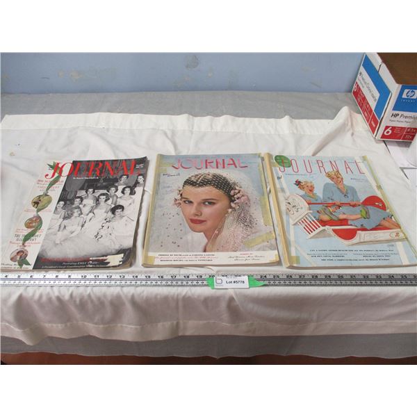 (3X THE MONEY) Journal 1950, 1960 Magazines (3)