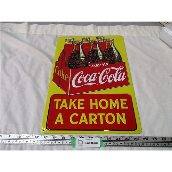 Coca Cola Tin Sign (11.5" x 17)