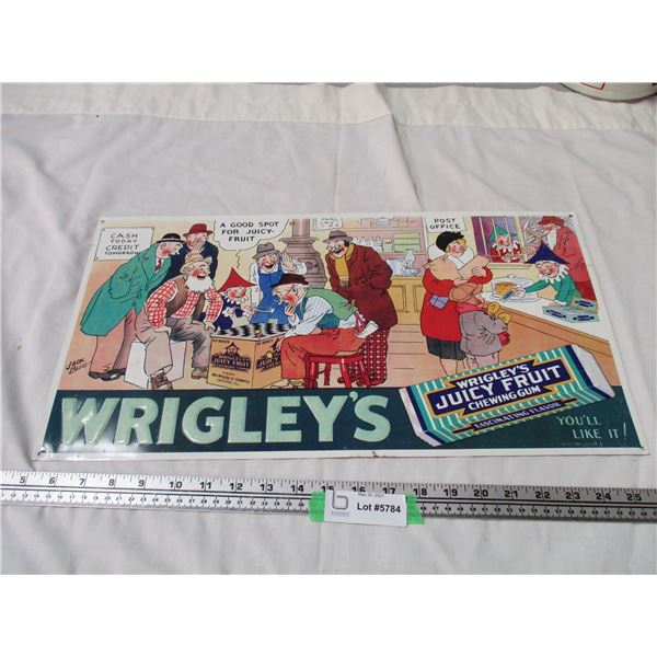 Wrigley's Tin Sign (11x21)
