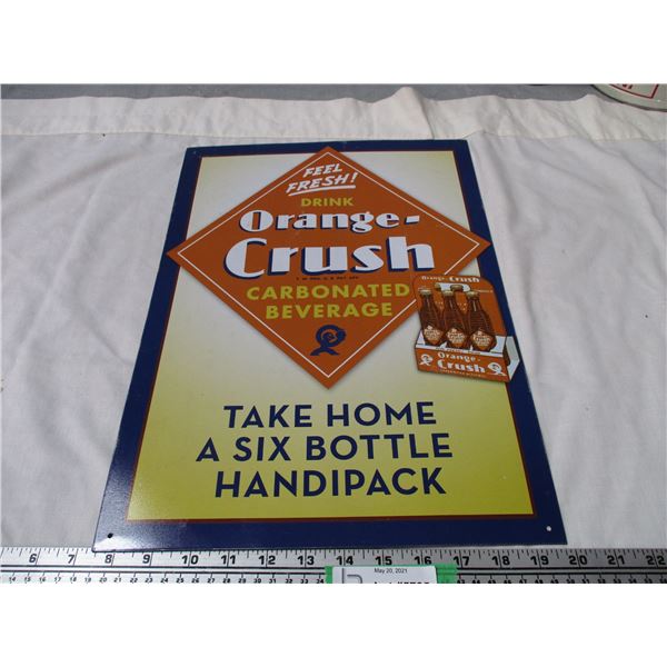 Orange Crush Tin Sign (12.5" x 17 1/4")