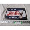 Image 1 : Pepsi Cola Tin Sign (8 x 11 3/4")