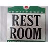 Image 2 : Texaco Rest Room Tin Sign (6" x 8")
