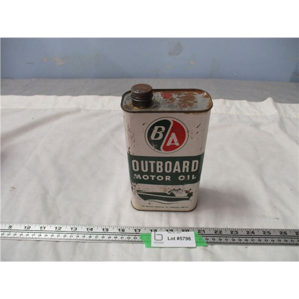 B/A Utility Motor Oil (1 Imperial Quart) Empty