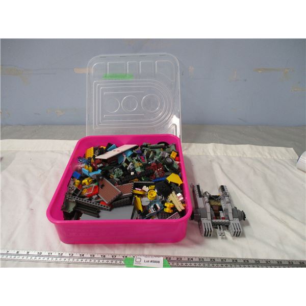 Over 200 Pc Of Lego In Case