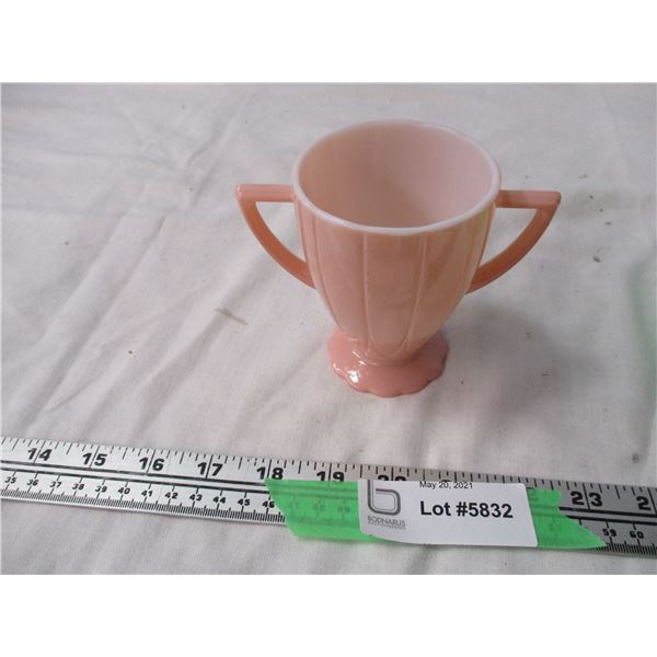 Vintage Pink Sugar Bowl (4" Tall)