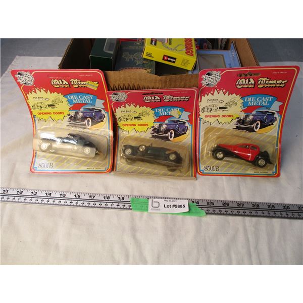 Rough Tough Old Timer Pull Back and Go Die Cast Cars (NIB)